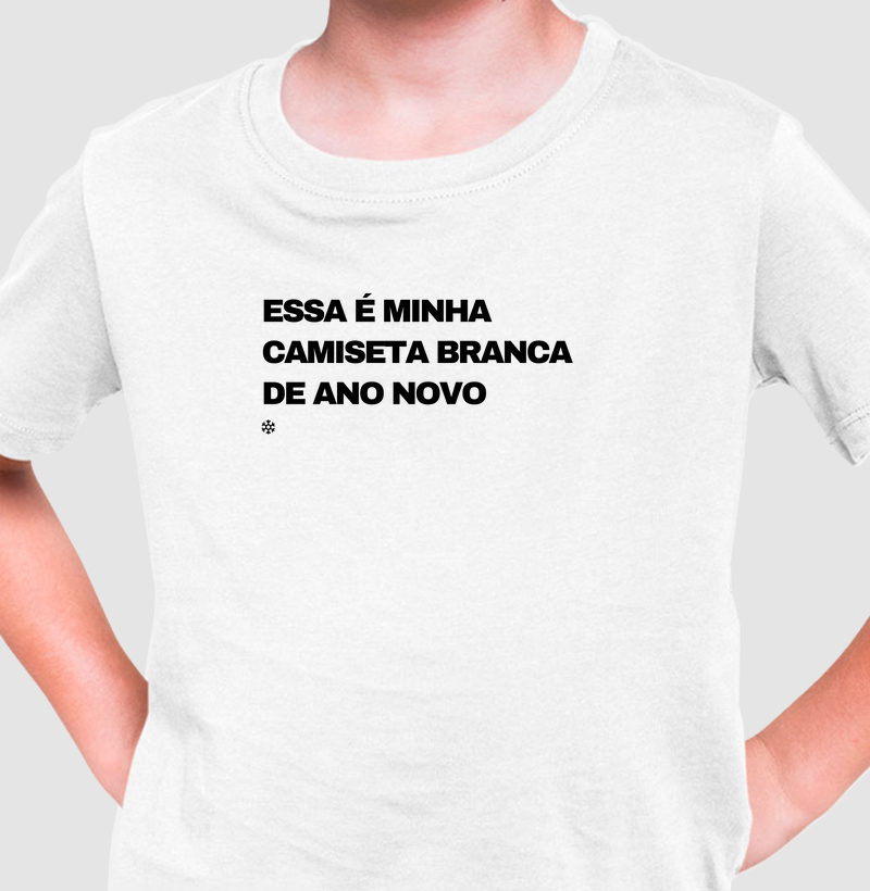 Camiseta Infantil Ano Novo 2
