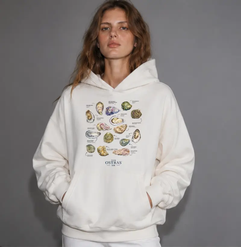Moletom Capuz Oysters 101 - por Enfim