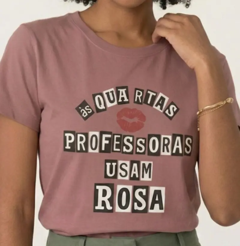 Camiseta | As quartas usamos rosa 