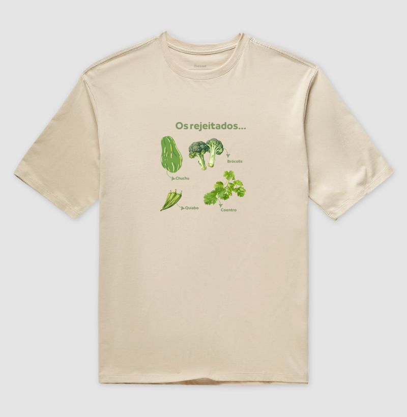 Camiseta Oversized Minimalista Rejeitados Owl Basic