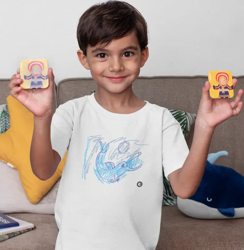 Camiseta Golfinho Infantil by Bernardo Yori