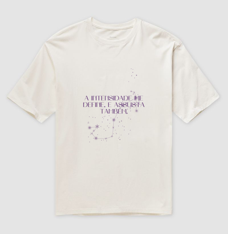 Camiseta Oversized Scorpio Constellation