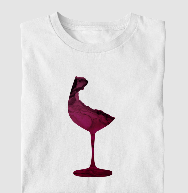Camiseta Vinho Abstrata