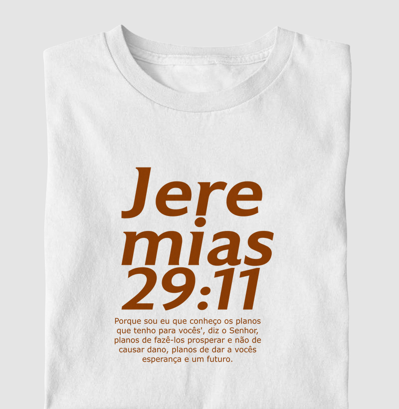 Camiseta Jeremias 29:11
