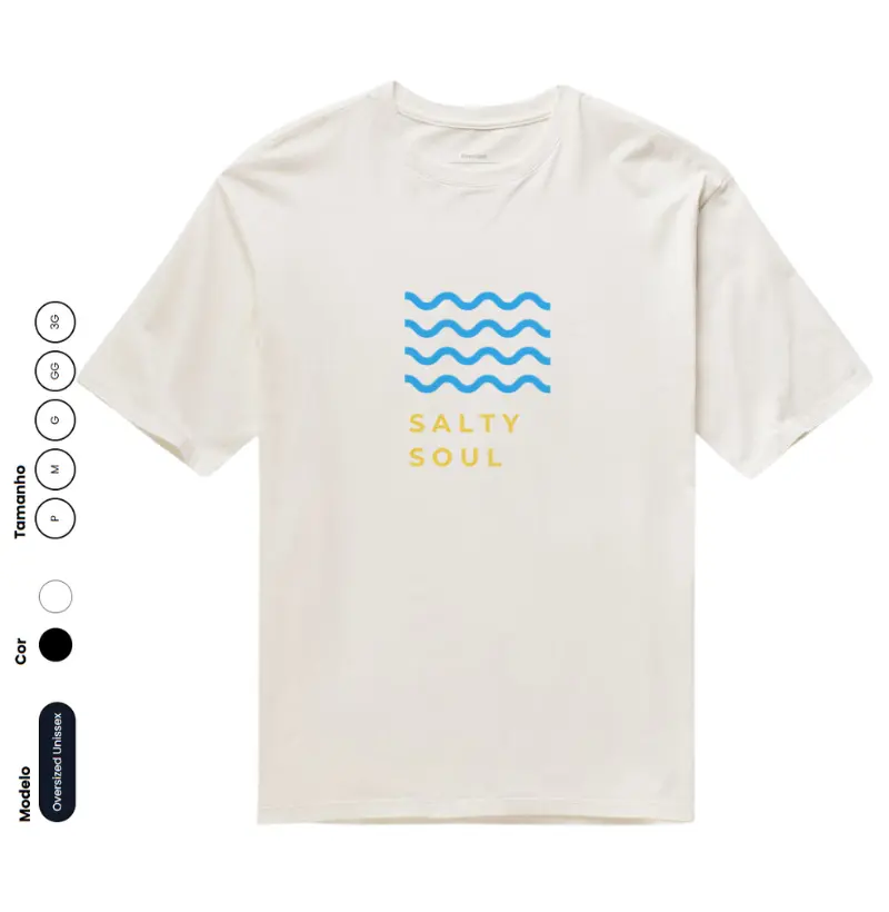 Salty Soul [estampa azul e amarelo]