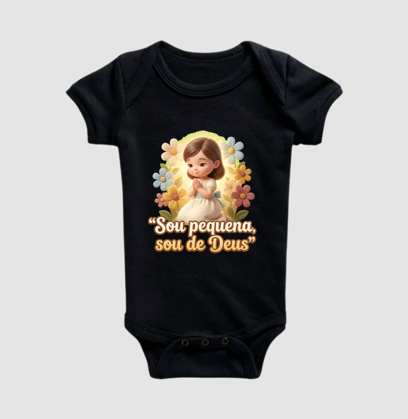 Sou Pequena sou de Deus - Body Infantil