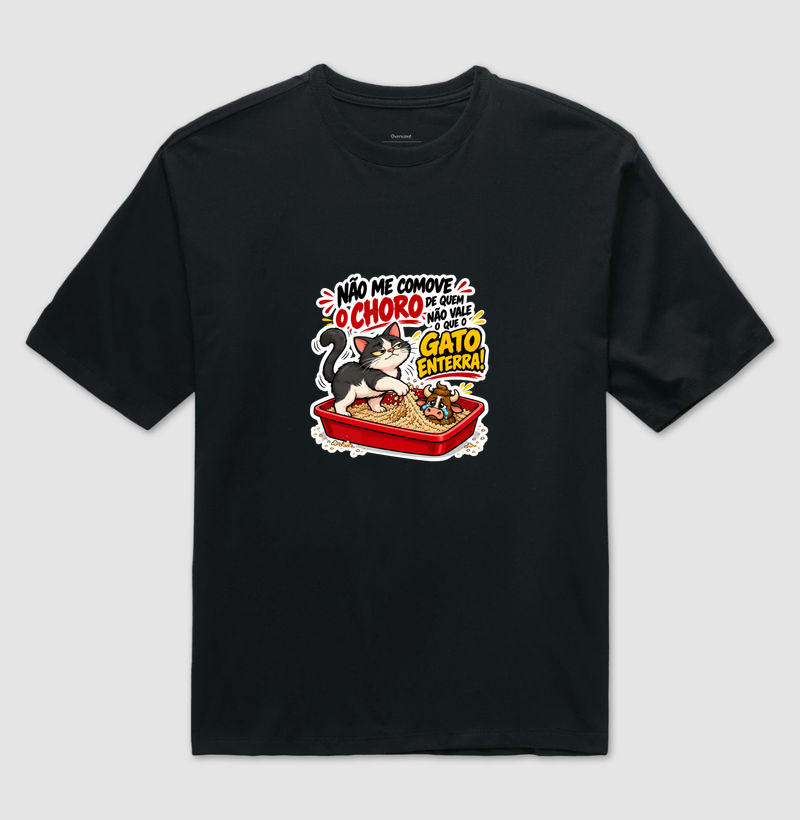 Camiseta Gato Poop em Algodão