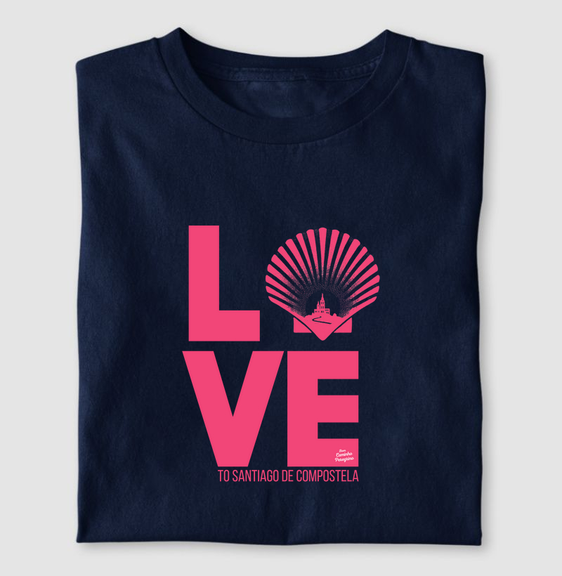Love to Santiago de Compostela | versão em cor rosa