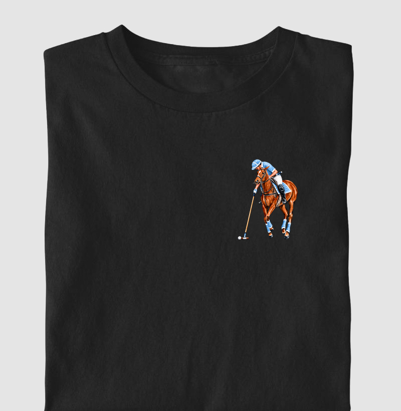 Polo - Celeste (Peito) - Camiseta Infantil
