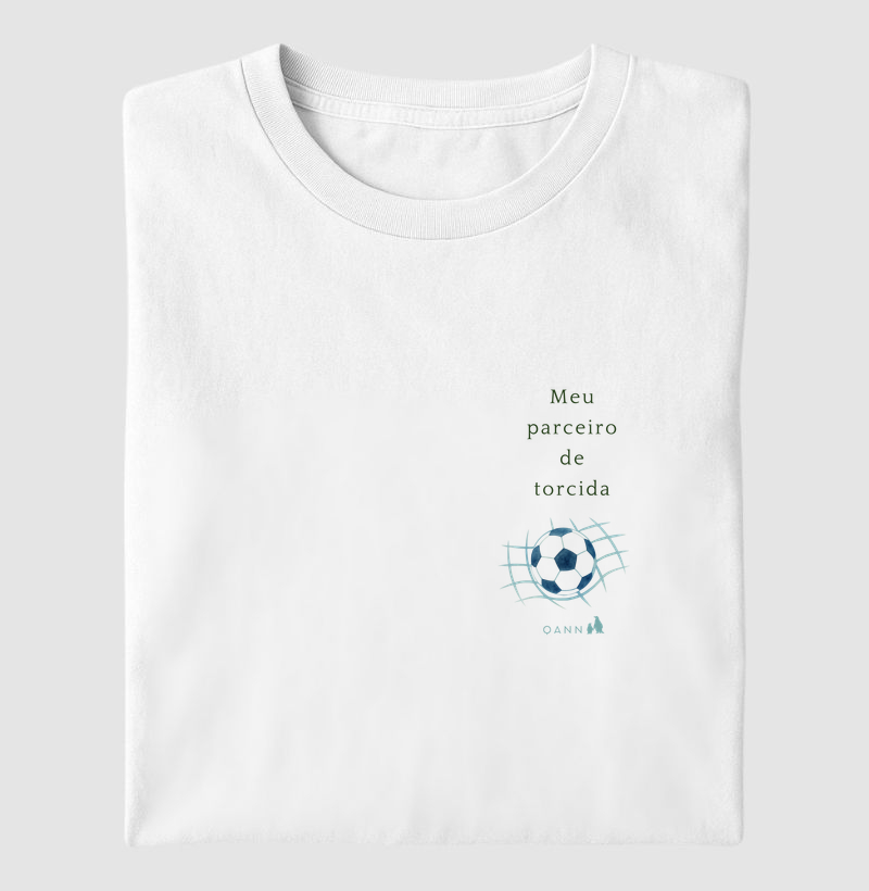 Camiseta Revelação de Gravidez para o Pai — Meu Parceiro de Torcida