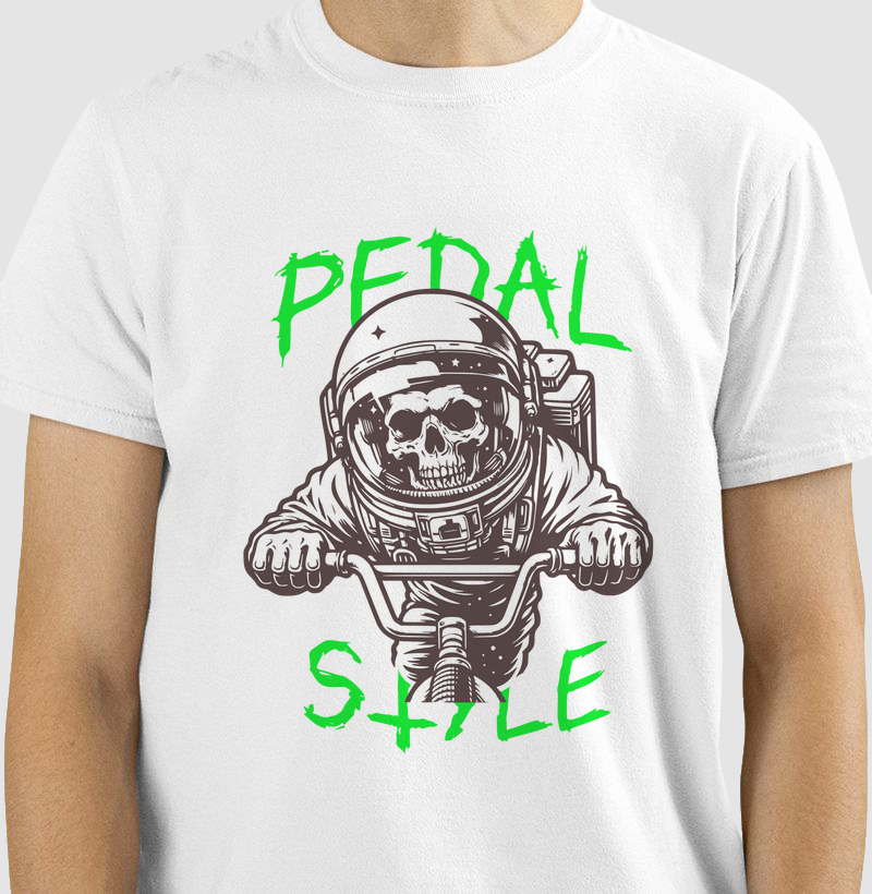 Camiseta Pedal Style Skull Biker