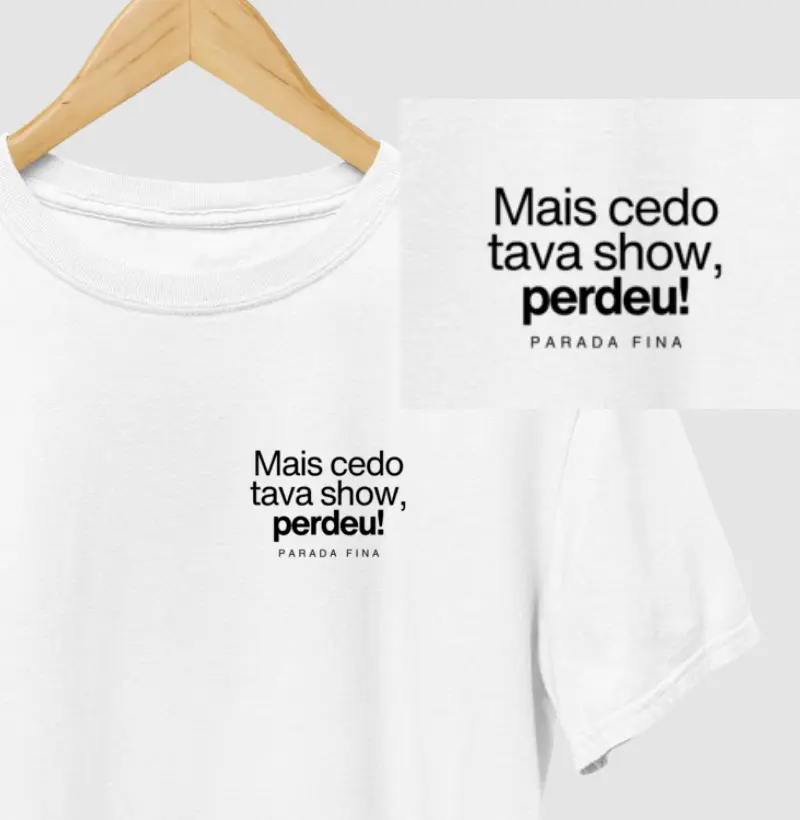 mais cedo tava show, perdeu!