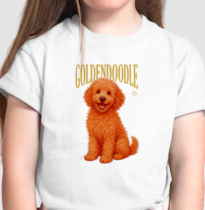 Goldendoodle 2 Vintage - Camiseta Infantil