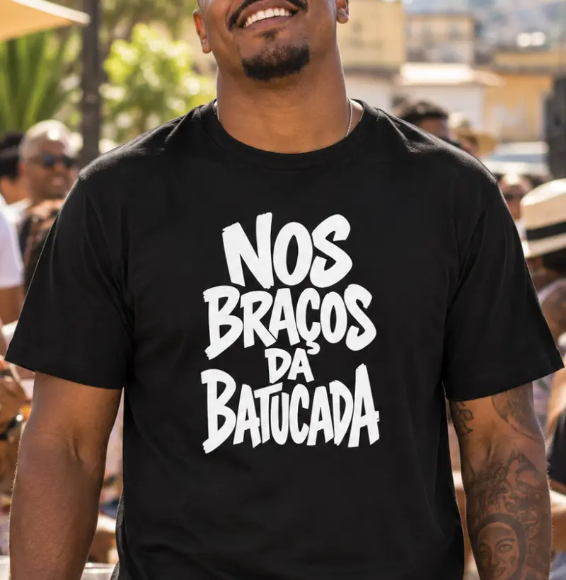 Nos braços da batucada