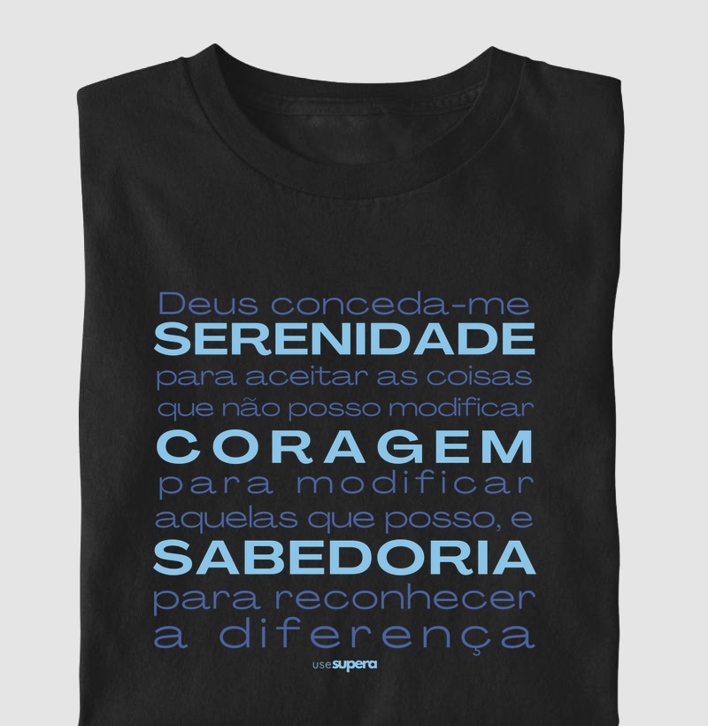 "Oração da serenidade" azul