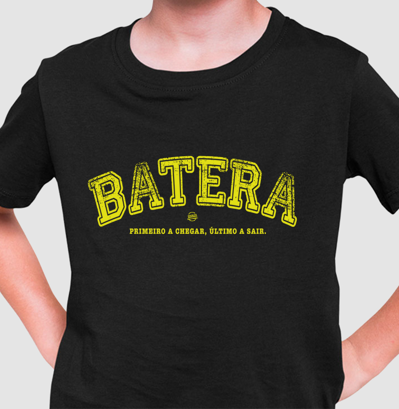 Batera. Primeiro a chegar, último a sair (preta e amarela)