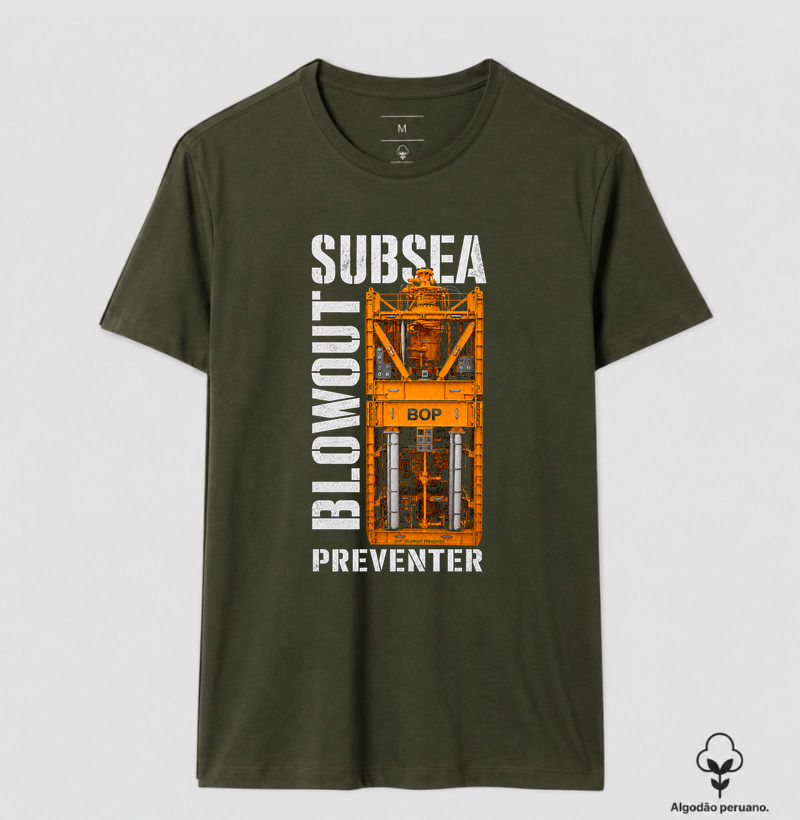 Subsea Blowout Preventer 2  - Camiseta Algodão Peruano