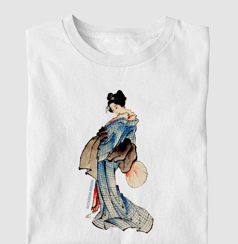 Woman ... Wearing Kimono (1830-1850) - Katsushika Hokusai