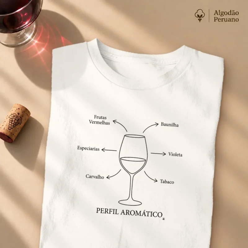  Camiseta Vinho - Perfil Aromático