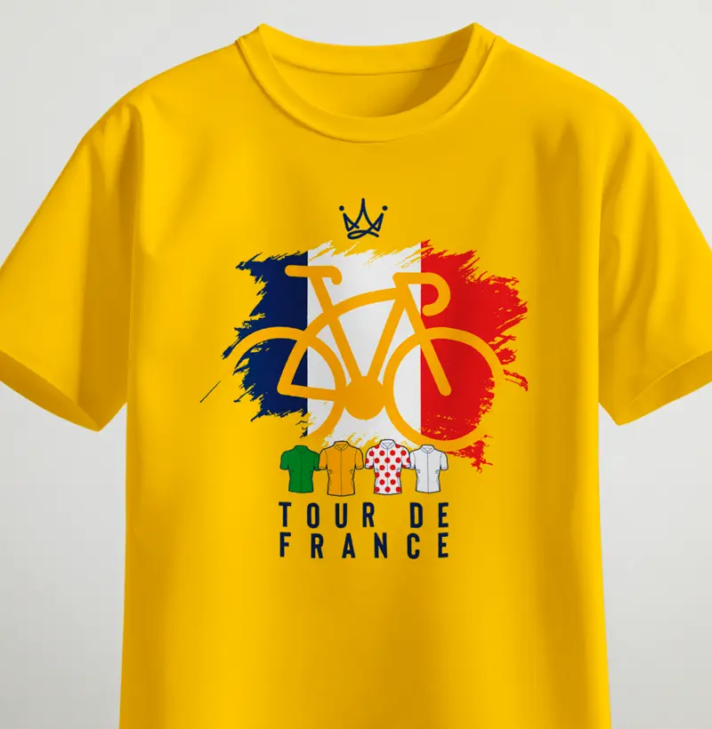 Tour de France - bandeira grande e bike