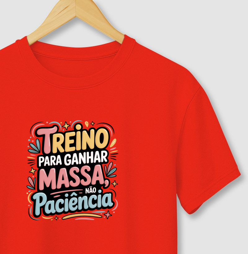 Treino para ganhar massa, não paciência
