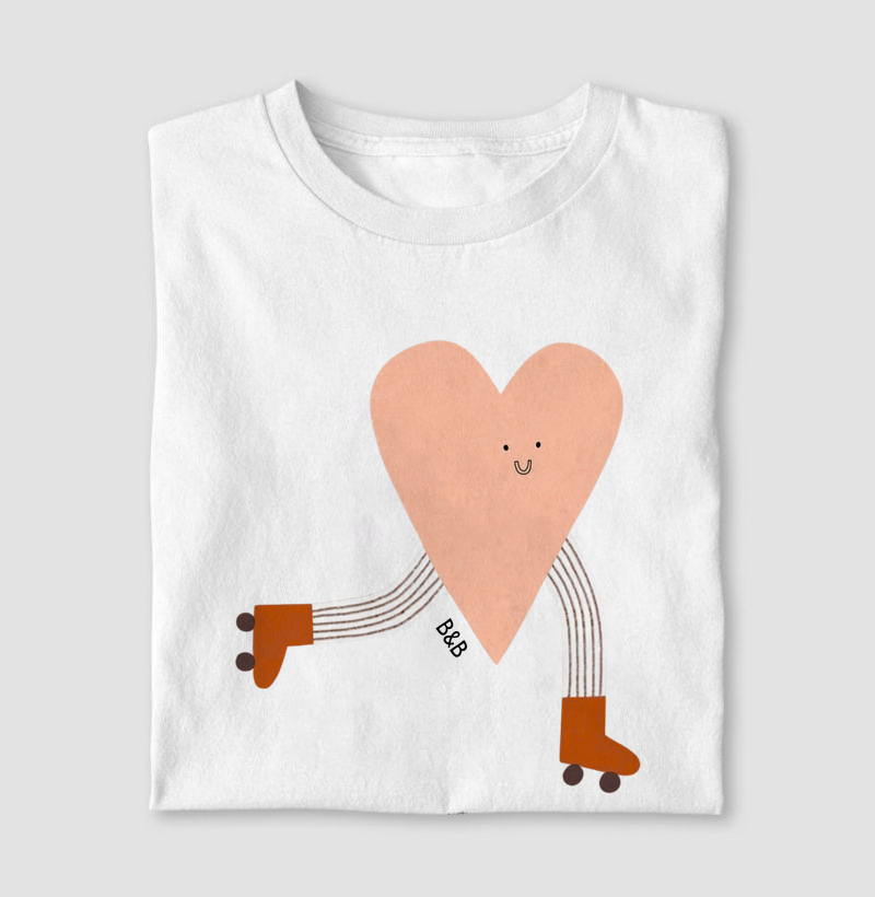 Camiseta Roller Heart