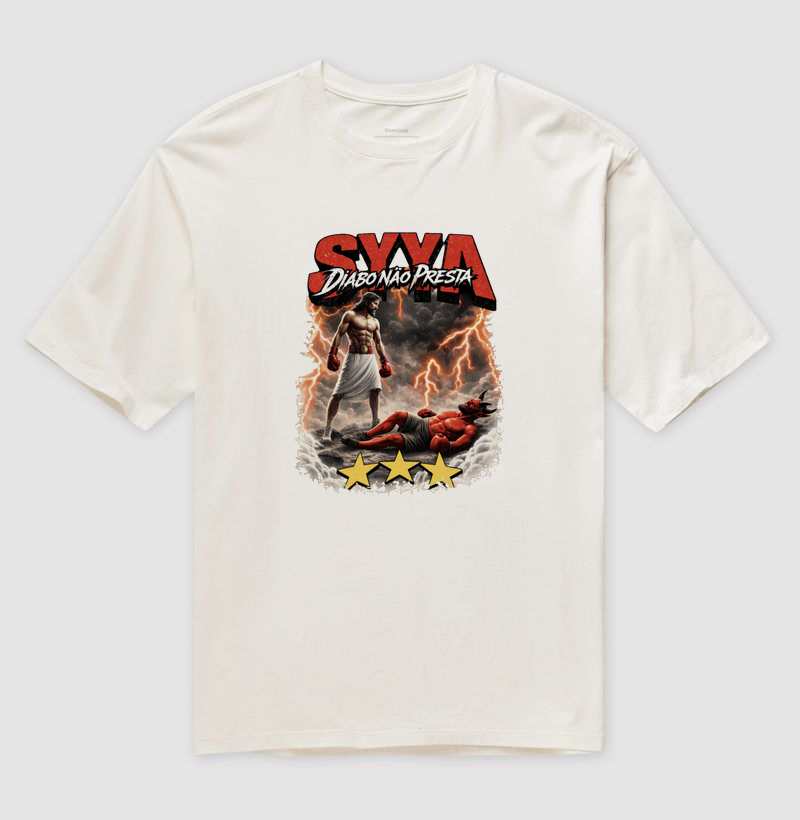 T-Shirt Diabo Não Presta; Unissex