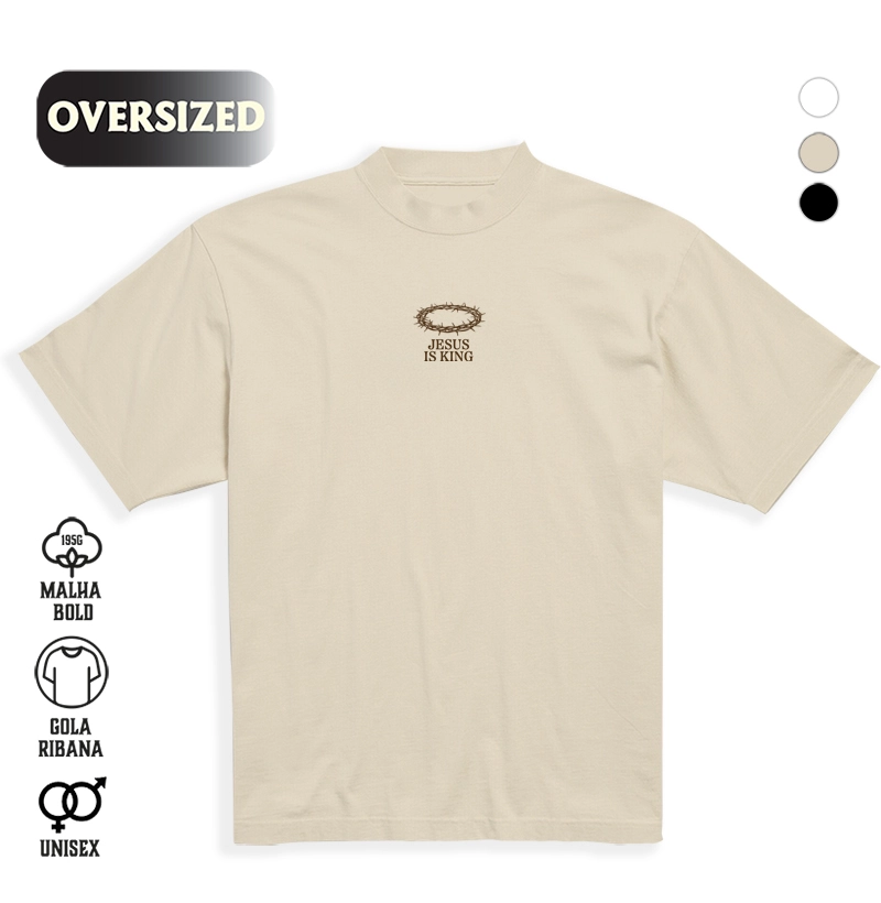 Camiseta Oversized Jesus is King II
