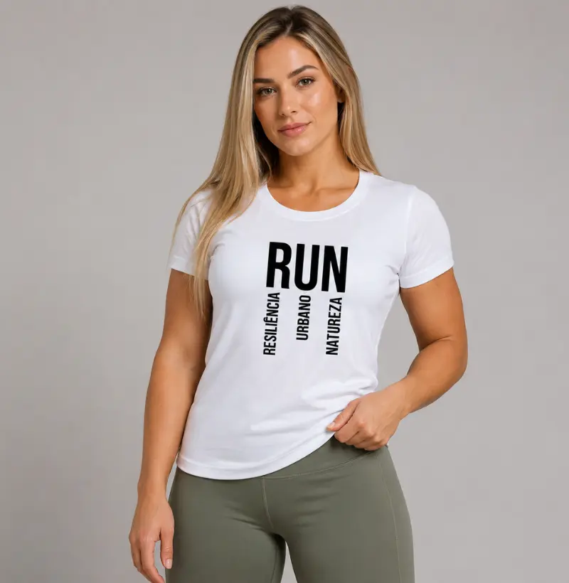 Camiseta RUN – Resiliência, Urbano & Natureza | TRENO