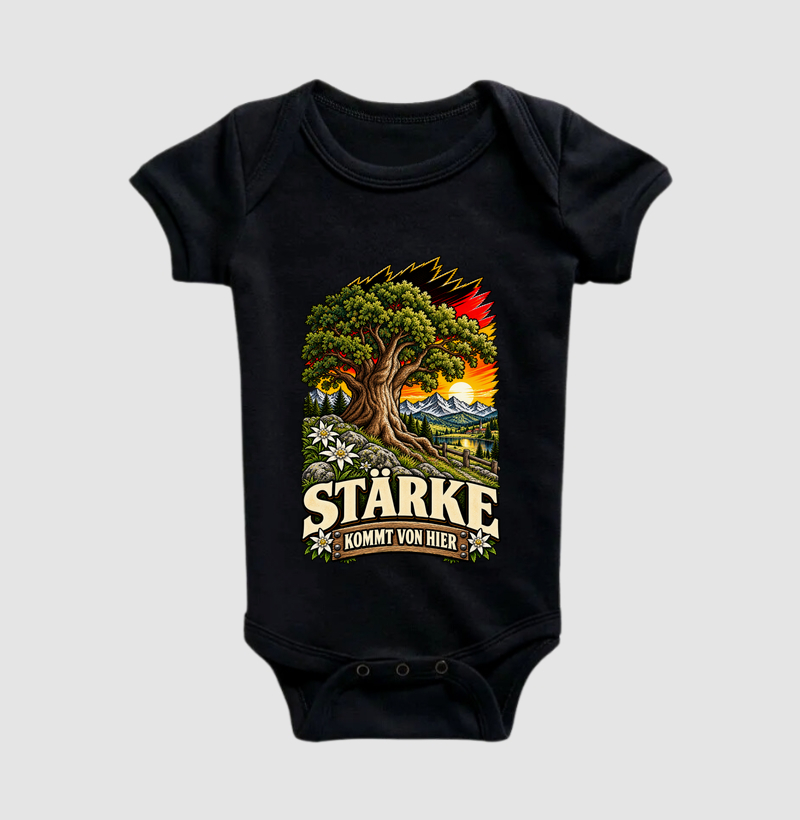 Stärke kommt von hier - Body Infantil