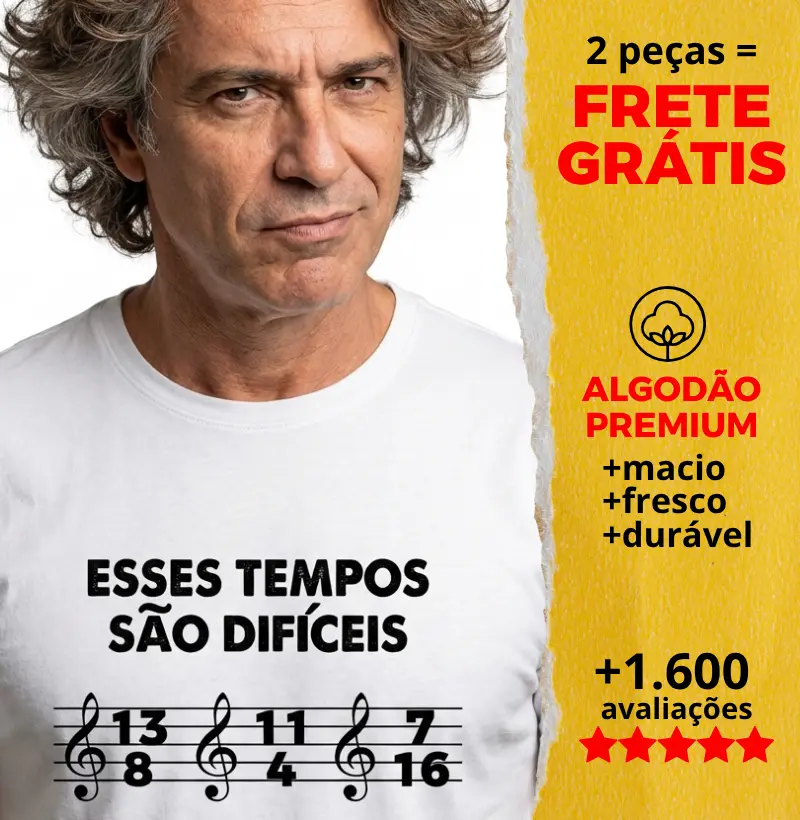 Camiseta Esses Tempos São Difíceis