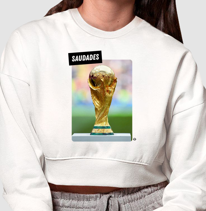 feminina de futebol estampa "saudades copa do mundo" joga bonita