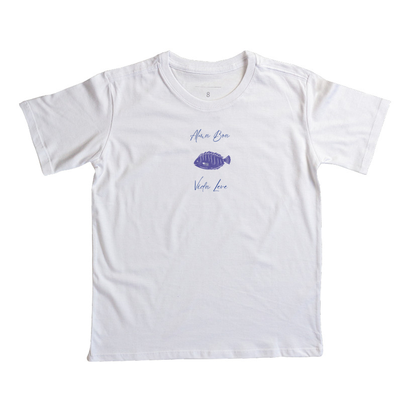 Minicraque Fishing - Alma Boa,Vida Leve - Camiseta Infantil