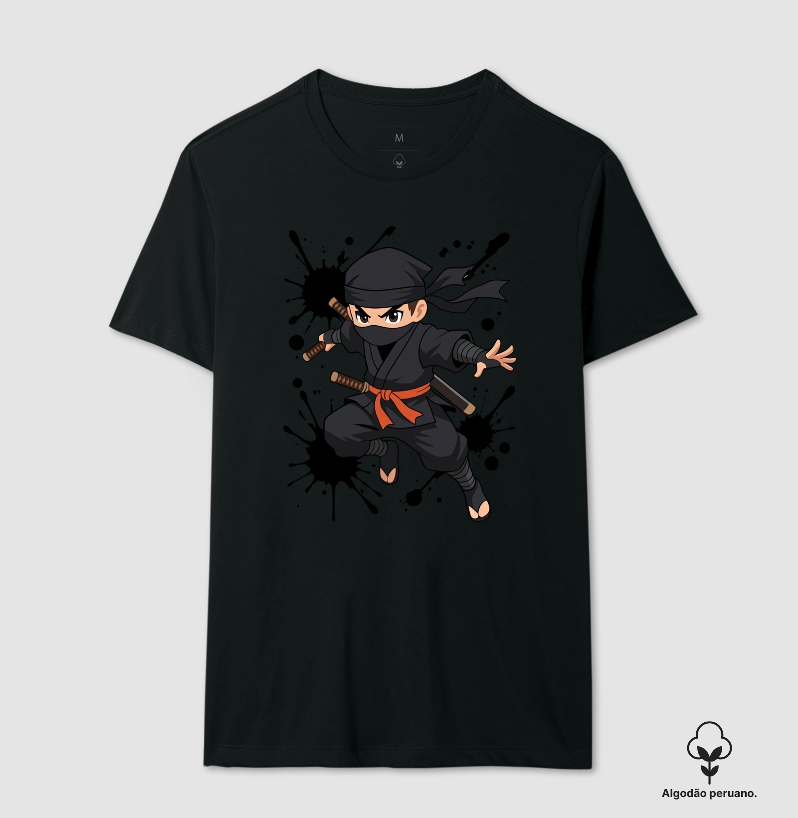 Ninja – Pequeno Guerreiro - Camiseta Algodão Peruano