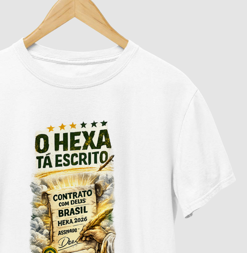 ✍️🇧🇷 O HEXA TÁ ESCRITO – A CAMISA DE QUEM NUNCA DEIXOU DE ACREDITAR