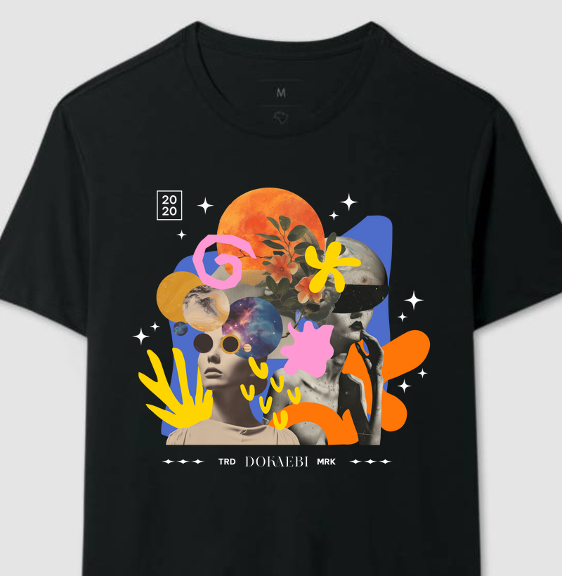Camiseta Blooms - Preta