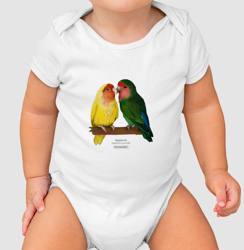 Love Friends - Agapornis roseicollis - Body Infantil