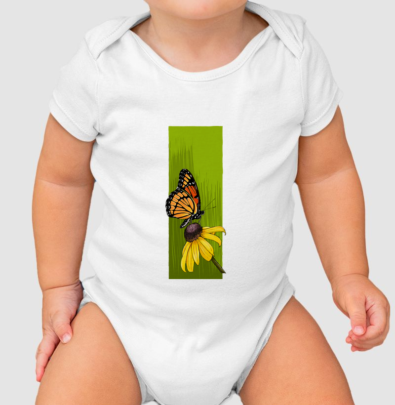 Body Infantil Borboleta
