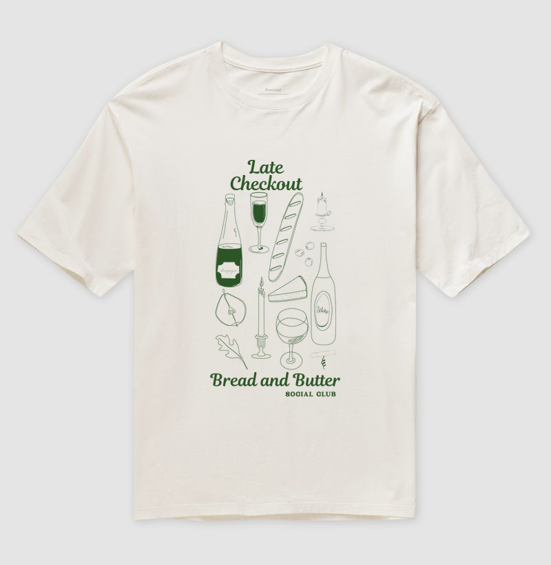 Camiseta  Oversized Late Checkout 