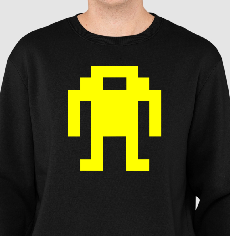 Yellow Pixel Droid – Think Tee - Moleton