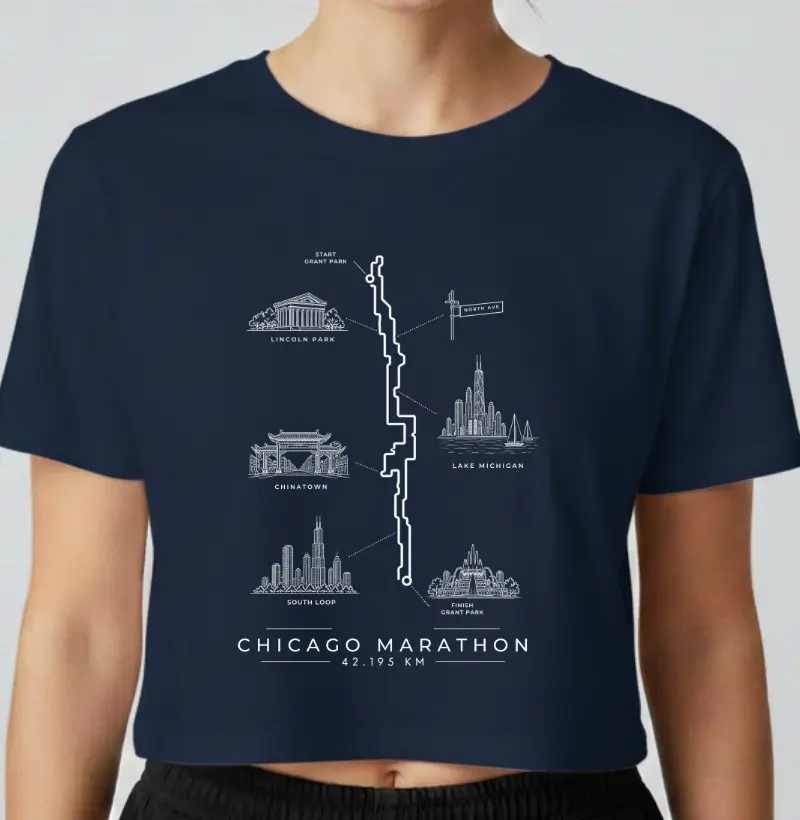 Cropped Maratona - Percurso Maratona de Chicago