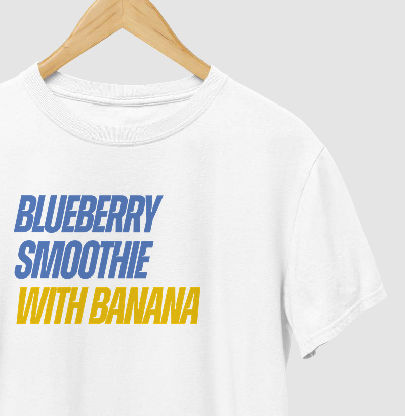 Blueberry smoothie with banana