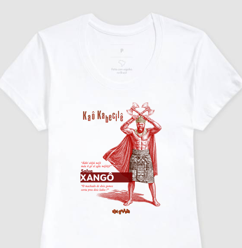 camiseta XANGÔ iorubá feminina