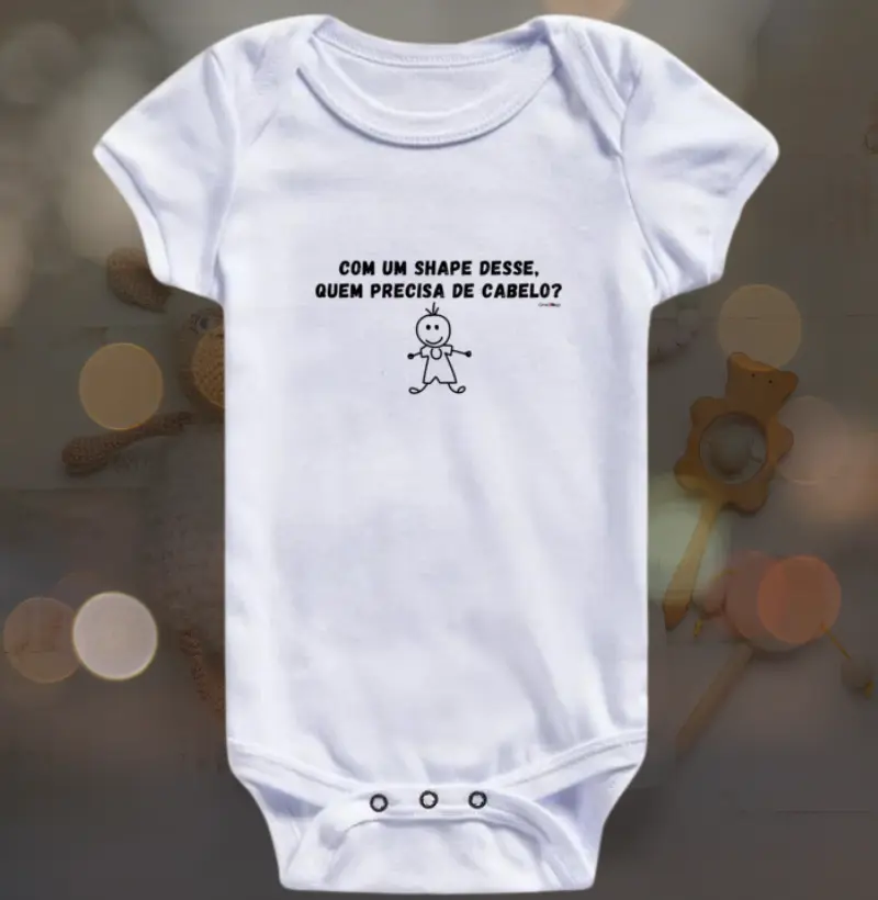 Com um shape desse, quem precisa de cabelo? (Unissex)