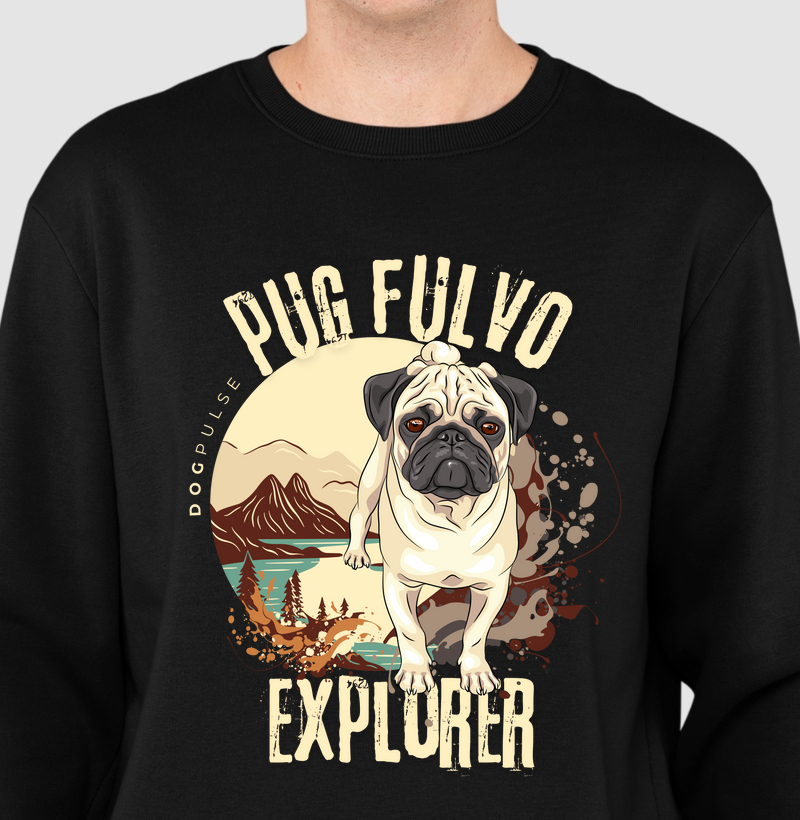 Suéter Moletom Dog Pulse Pug Fulvo Explorer – Endless Curiosity