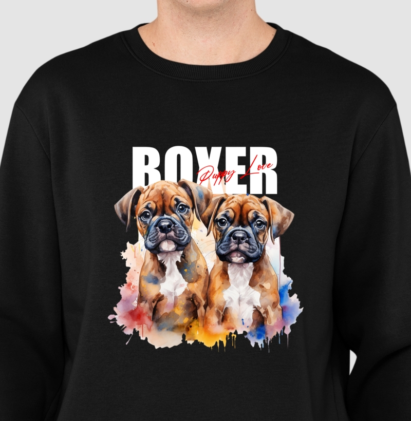 Suéter Moletom Boxer Puppy Love