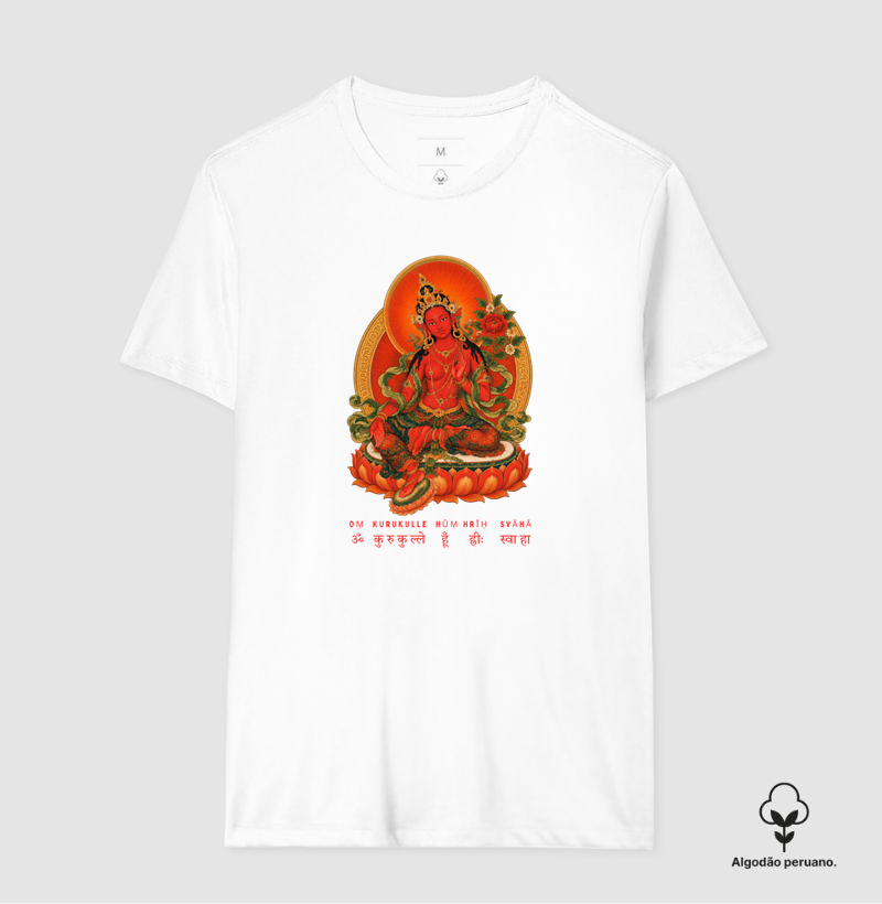 TARA VERMELHA · KURUKULLĀ - Camiseta Algodão Peruano