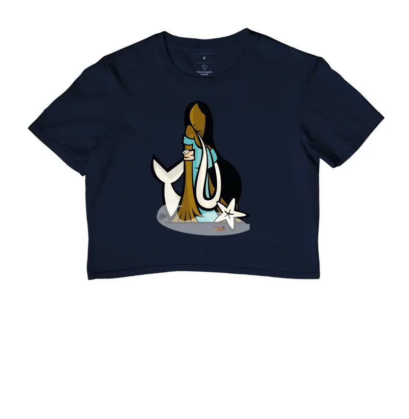 Cropped Iemanjá Sereia Colors Maria Patuá