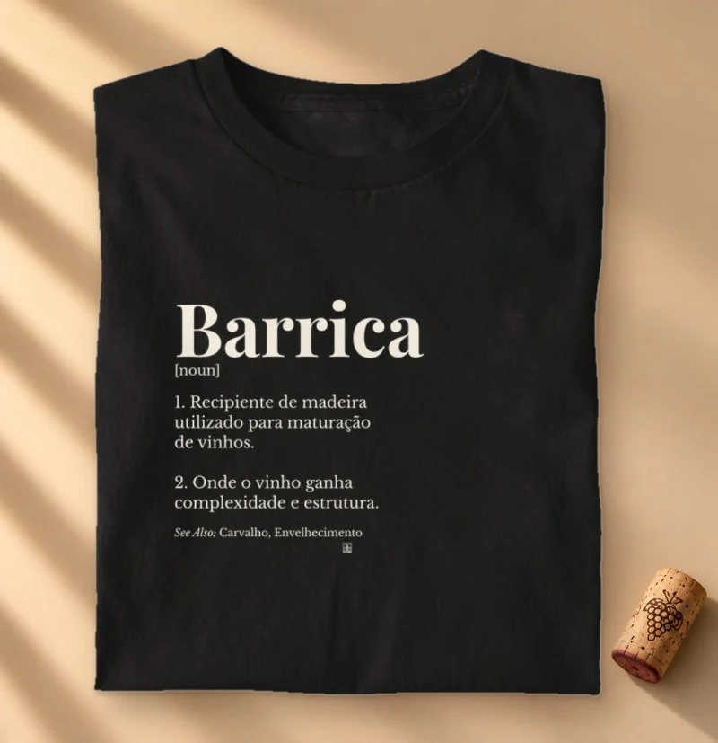 Camiseta VInho - Barrica — Wine Dictionary