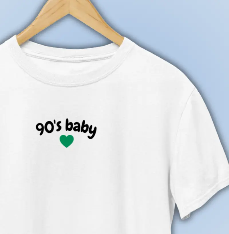 90s baby coração